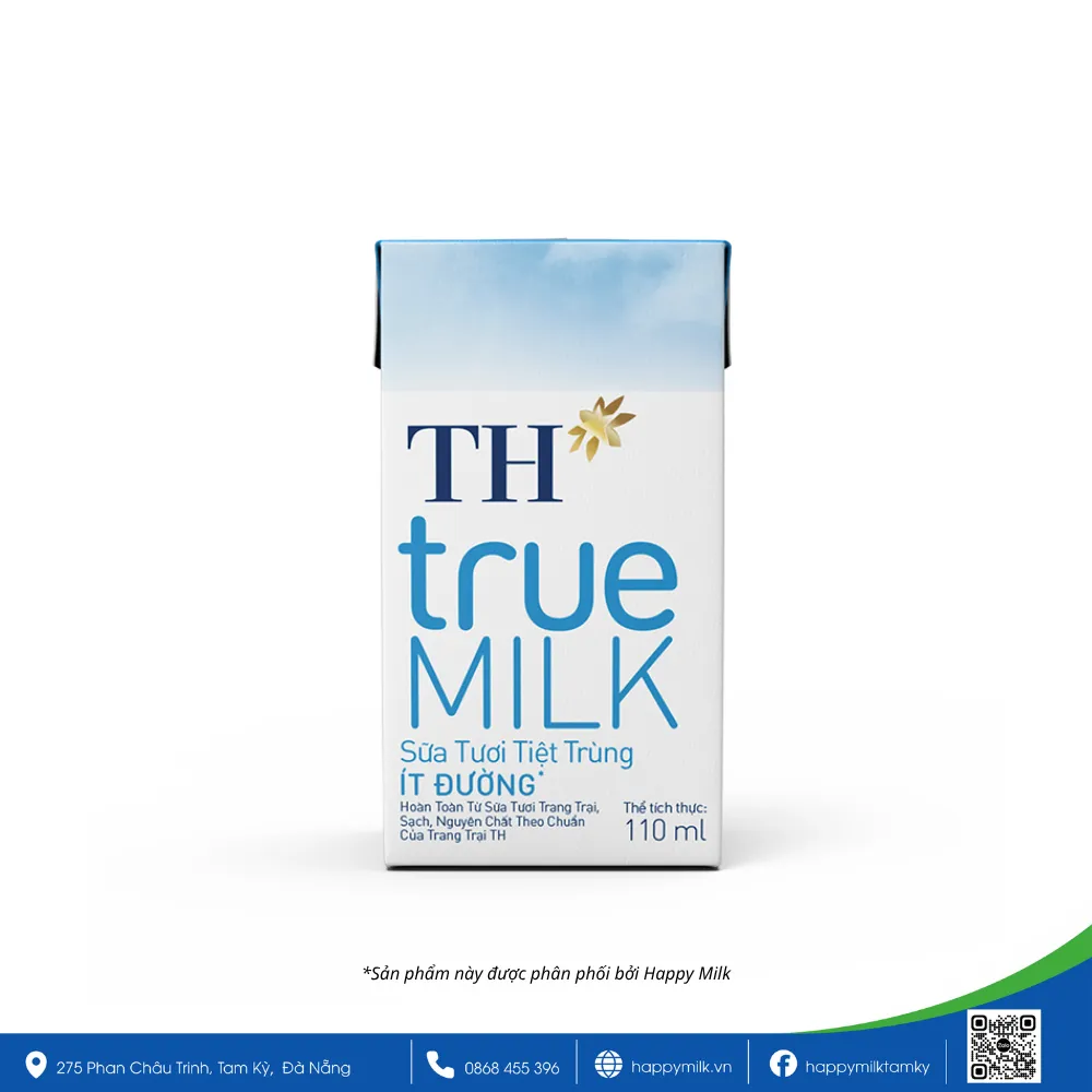 TRUE MILK LOW SUGAR STERILIZED FRESH MILK 110ML
